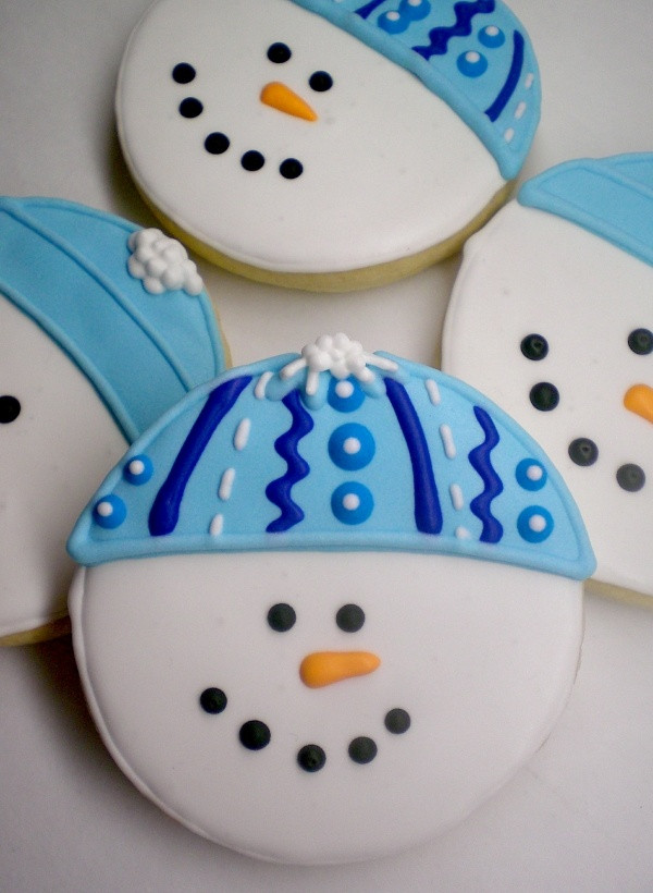 Round Christmas Cookies
 25 best ideas about Snowman Cookies on Pinterest