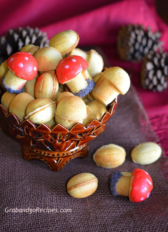 Russian Christmas Desserts
 Oreshki and Gribochki – Walnut and Mushroom cookies with