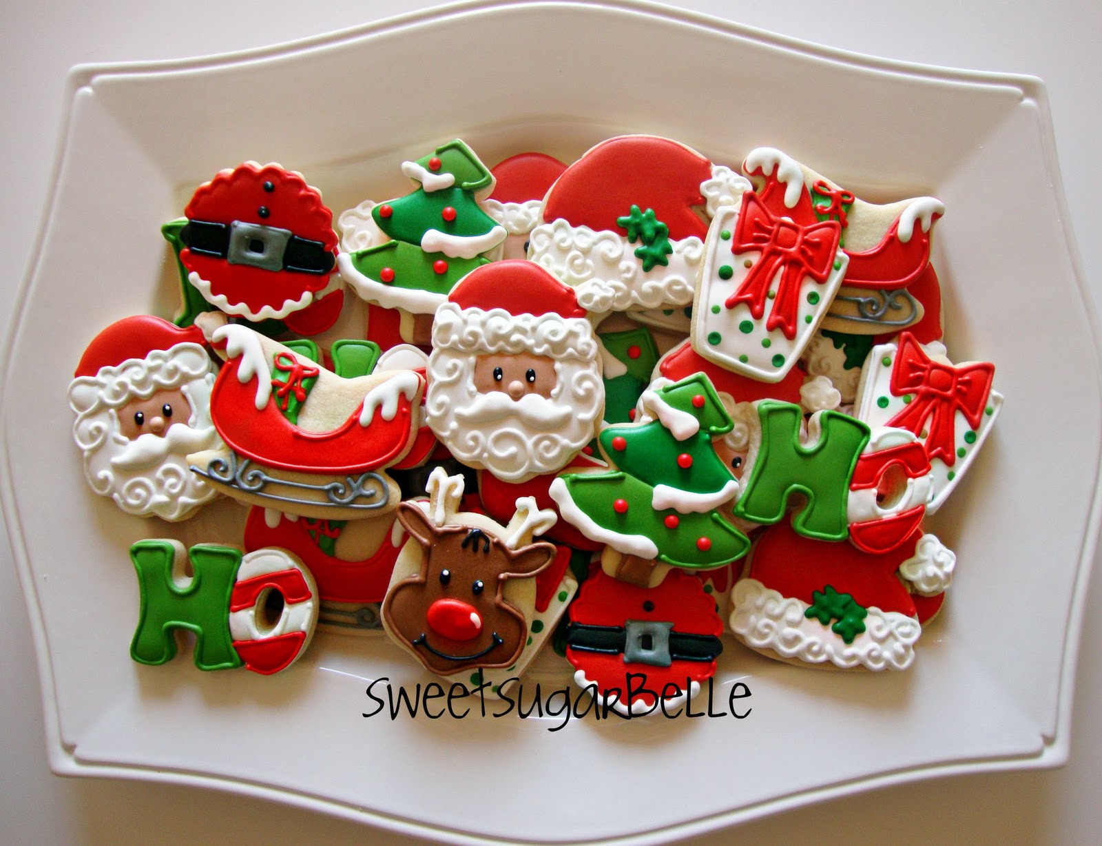 Santa Christmas Cookies
 All Things Santa Platter – The Sweet Adventures of Sugar Belle