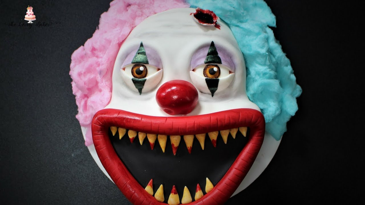 Scary Halloween Cakes
 Creepy Scary Clown Halloween Cake Tutorial