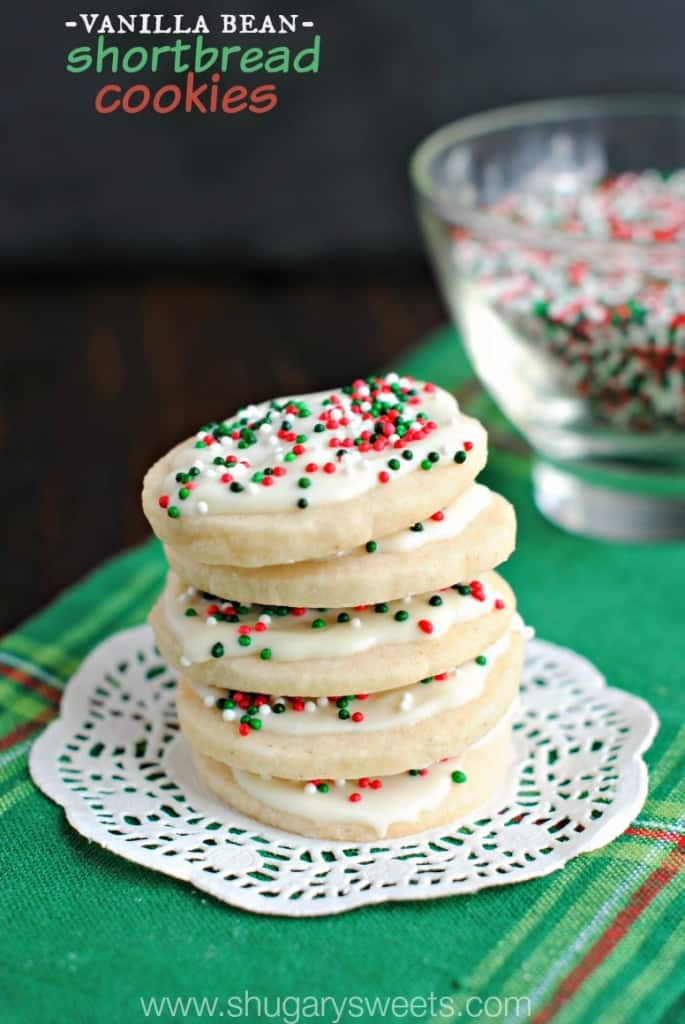 Shortbread Christmas Cookies
 Vanilla Bean Shortbread Cookies Shugary Sweets