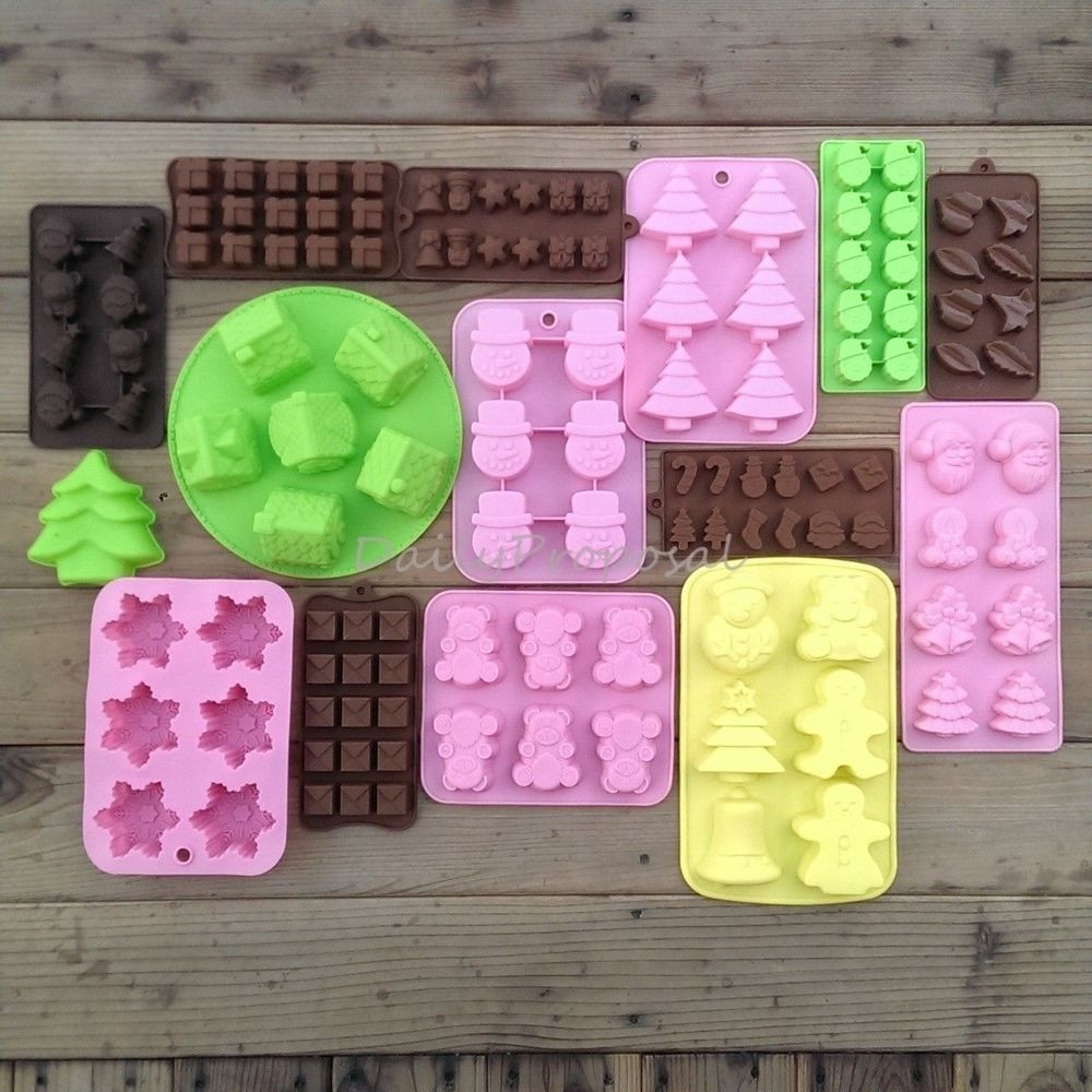 Silicone Christmas Candy Molds
 15 Christmas Soap Bake Cake Ice Chocolate Candy Mold