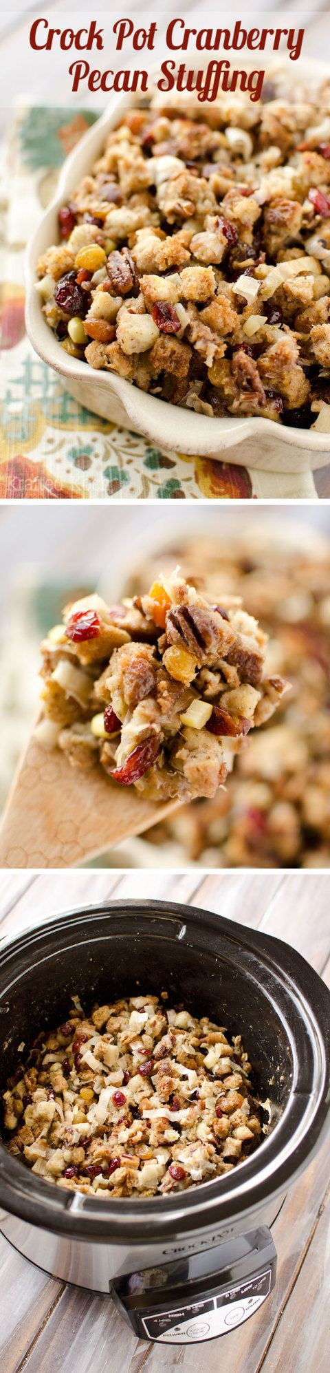 Slow Cooker Side Dishes For Thanksgiving
 Crock Pot Cranberry Pecan Stuffing
