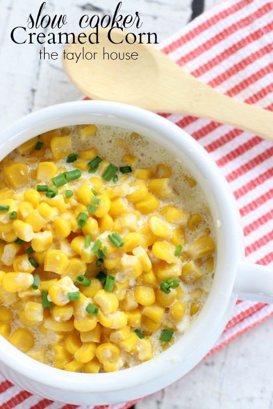 Slow Cooker Side Dishes For Thanksgiving
 Slow Cooker Creamed Corn
