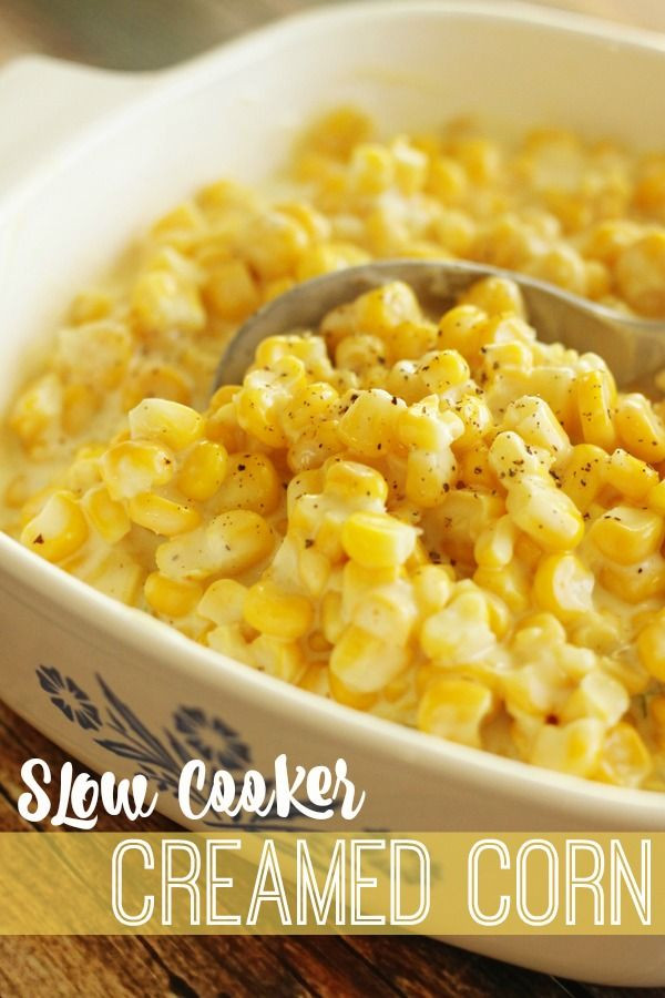 Slow Cooker Side Dishes For Thanksgiving
 Slow Cooker Creamed Corn Side Dish Recipe