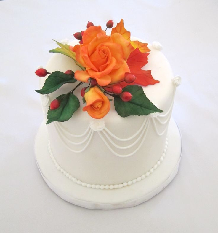 Small Fall Wedding Cakes
 Small fall wedding cakes idea in 2017