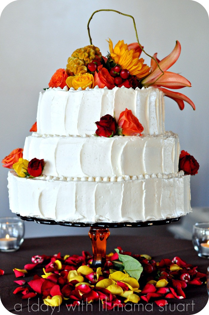 Small Fall Wedding Cakes
 a day with lil mama stuart Fall Barn Wedding