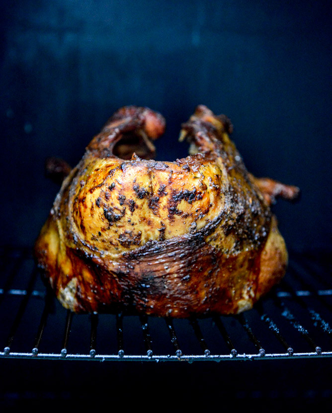 Smoked Turkey Thanksgiving
 Applewood Smoked Turkey Breast with Cider Bourbon Gravy