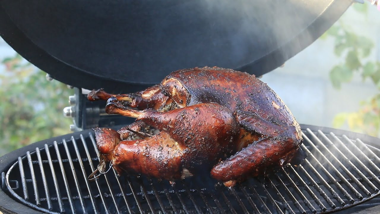 Smoking A Turkey For Thanksgiving
 How to Smoke Turkey Kamado Joe "Big Joe"