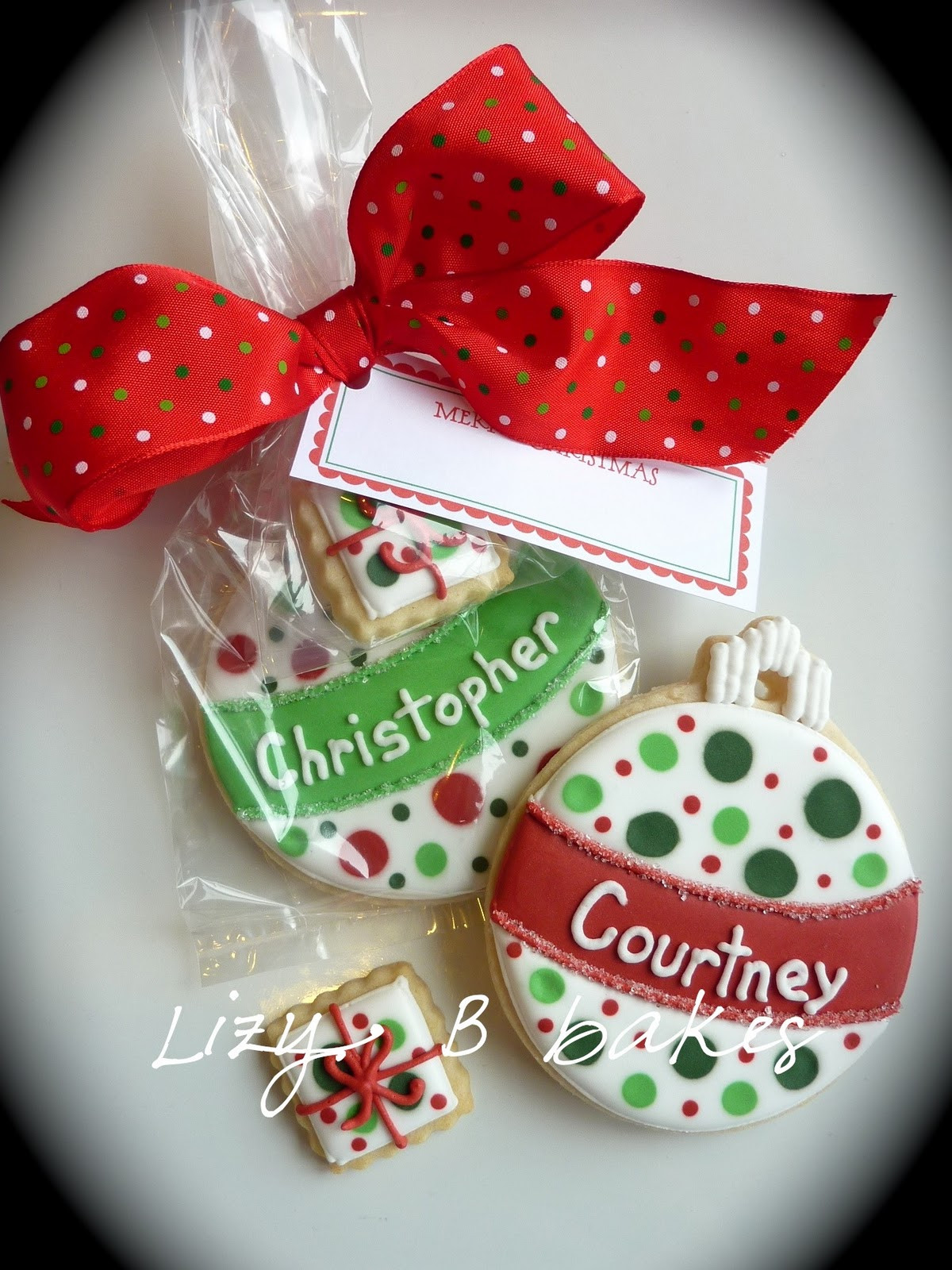 Special Christmas Cookies
 Lizy B Personalized Christmas Cookies