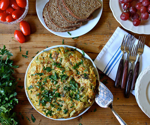 Sprouts Thanksgiving Turkey
 Turkey and Brussels Sprouts Frittata