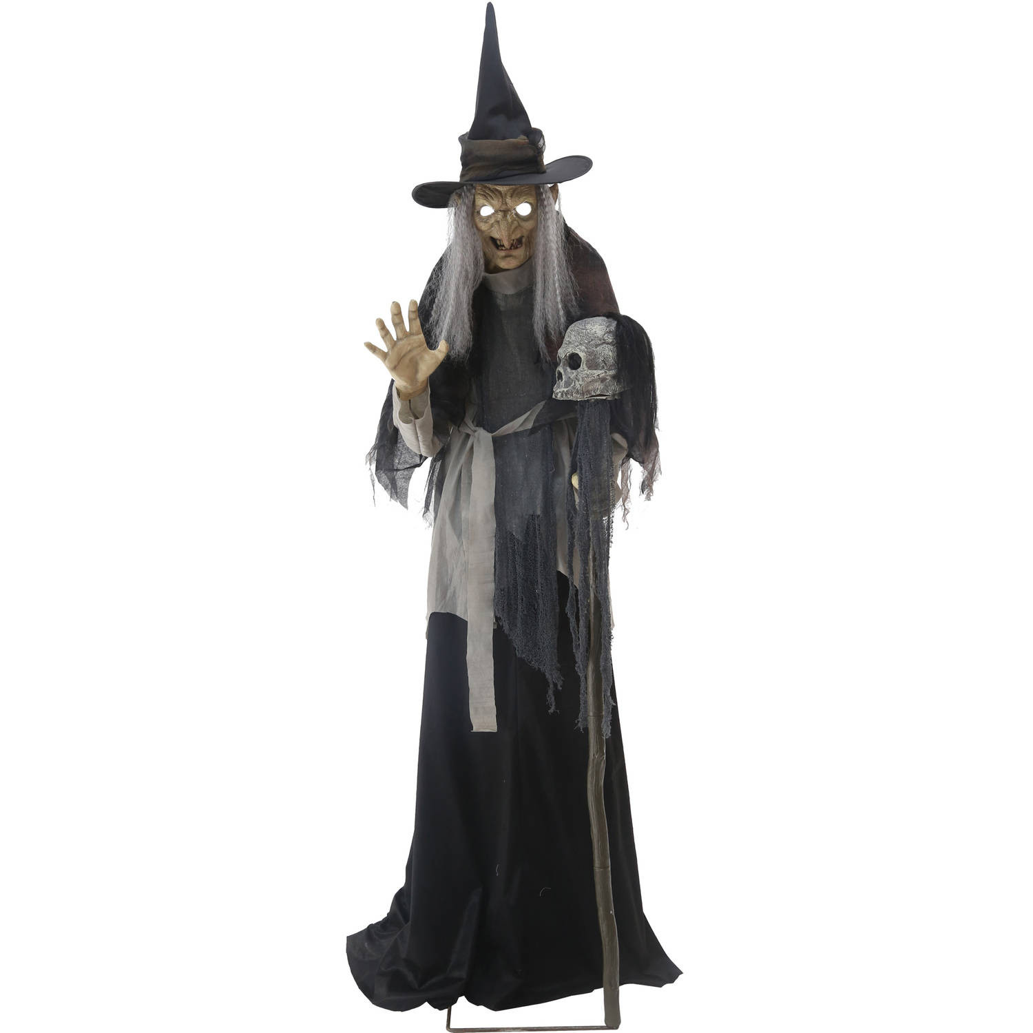 Stew Brew Witch And Child Animated Halloween Decoration
 Lunging Haggard Witch Animated Halloween Decoration