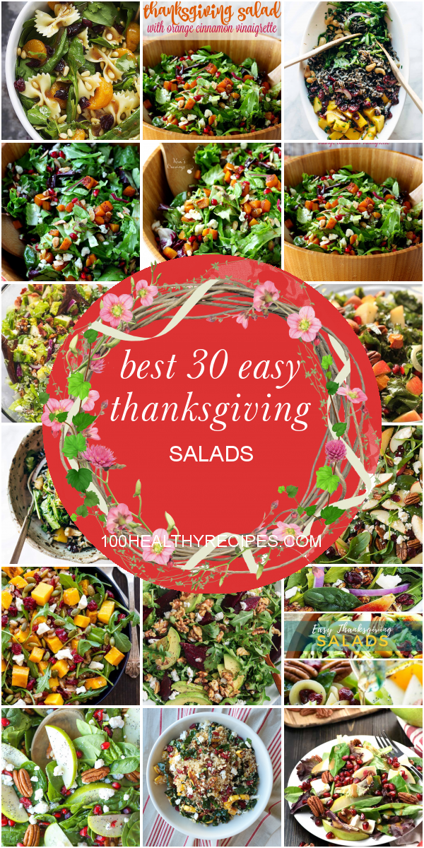 Best 30 Easy Thanksgiving Salads – Best Diet and Healthy Recipes Ever ...