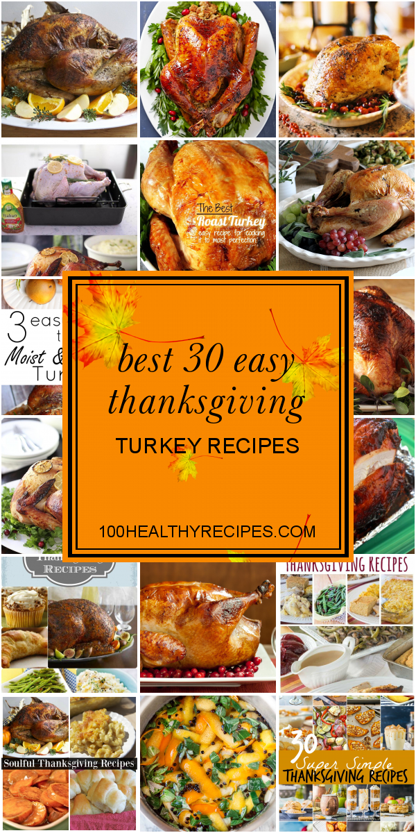 Best 30 Easy Thanksgiving Turkey Recipes - Best Diet and Healthy ...
