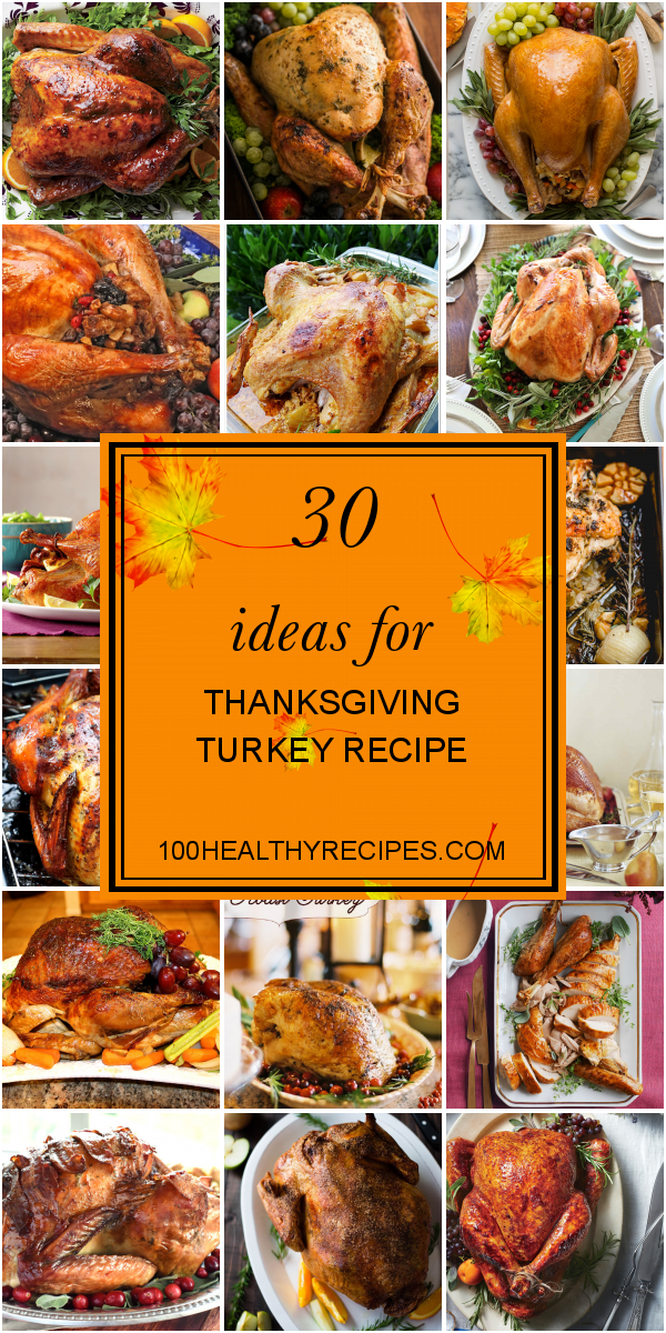 30 Ideas for Thanksgiving Turkey Recipe – Best Diet and Healthy Recipes ...