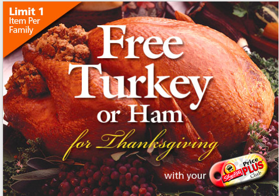 Stop And Shop Thanksgiving Dinner
 ShopRite FREE Turkey or Ham for Thanksgiving fer is Back