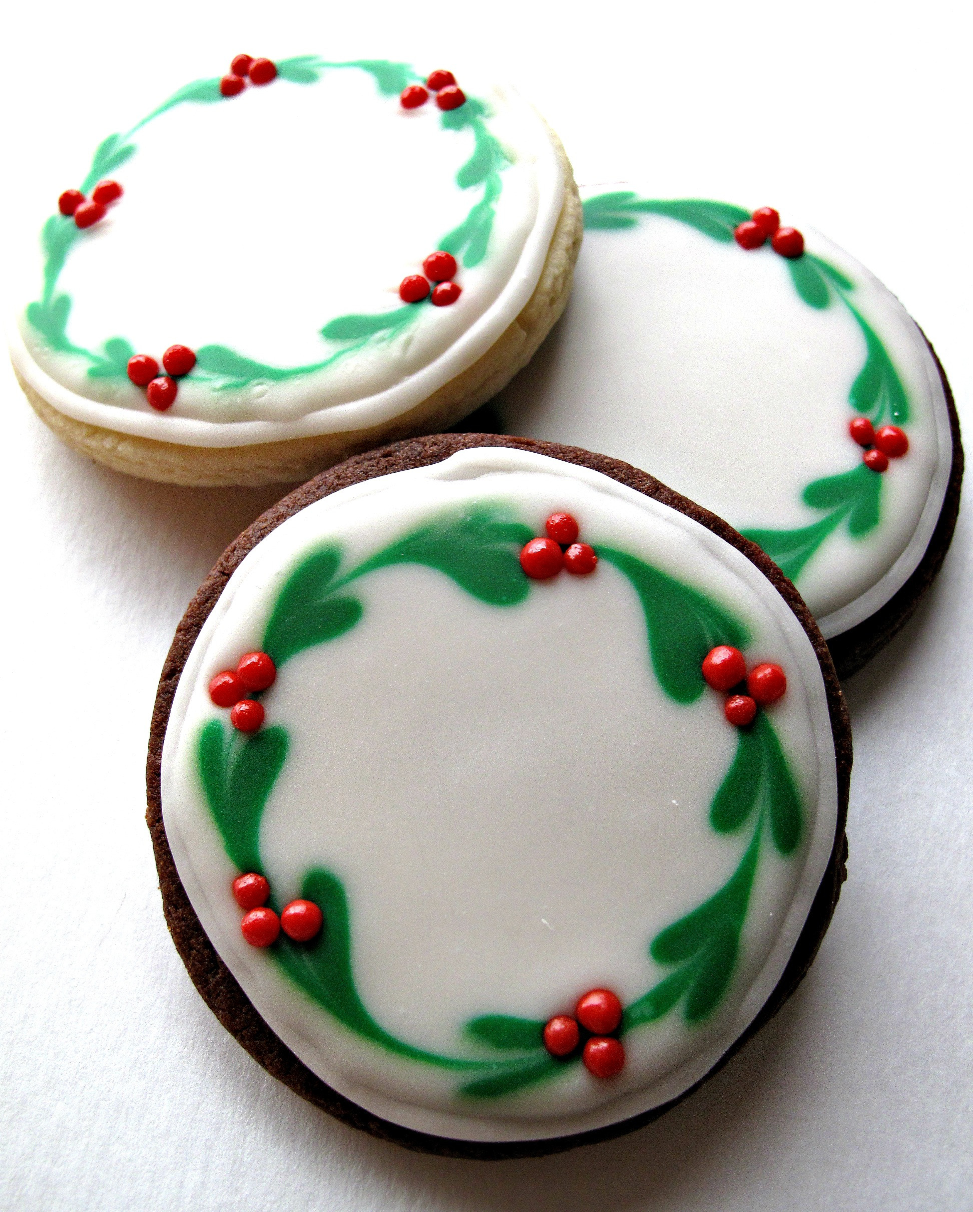 Sugar Christmas Cookies
 Chocolate Covered Oreos and Iced Christmas Sugar Cookies