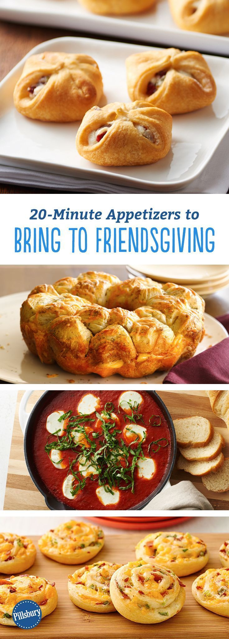 Thanksgiving 2019 Appetizers
 20 Minute Appetizers to Bring to Friendsgiving in 2019