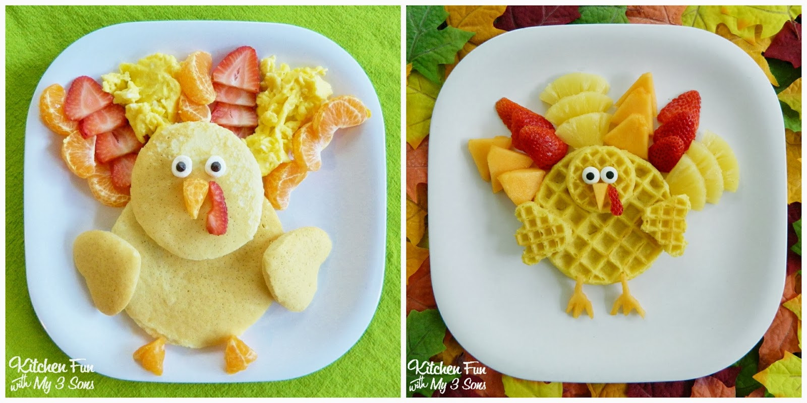 Thanksgiving Breakfast Menus
 Thanksgiving Turkey Pancakes for Breakfast Kitchen Fun