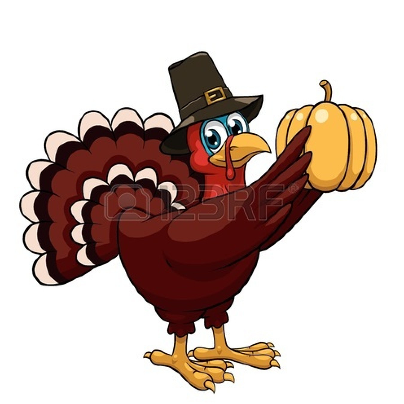 Thanksgiving Cartoon Turkey
 Happy Thanksgiving Turkey Clipart Black And White