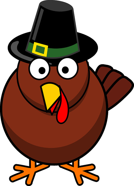 Thanksgiving Cartoon Turkey
 Free vector graphic Cartoon Fall Thanksgiving Turkey