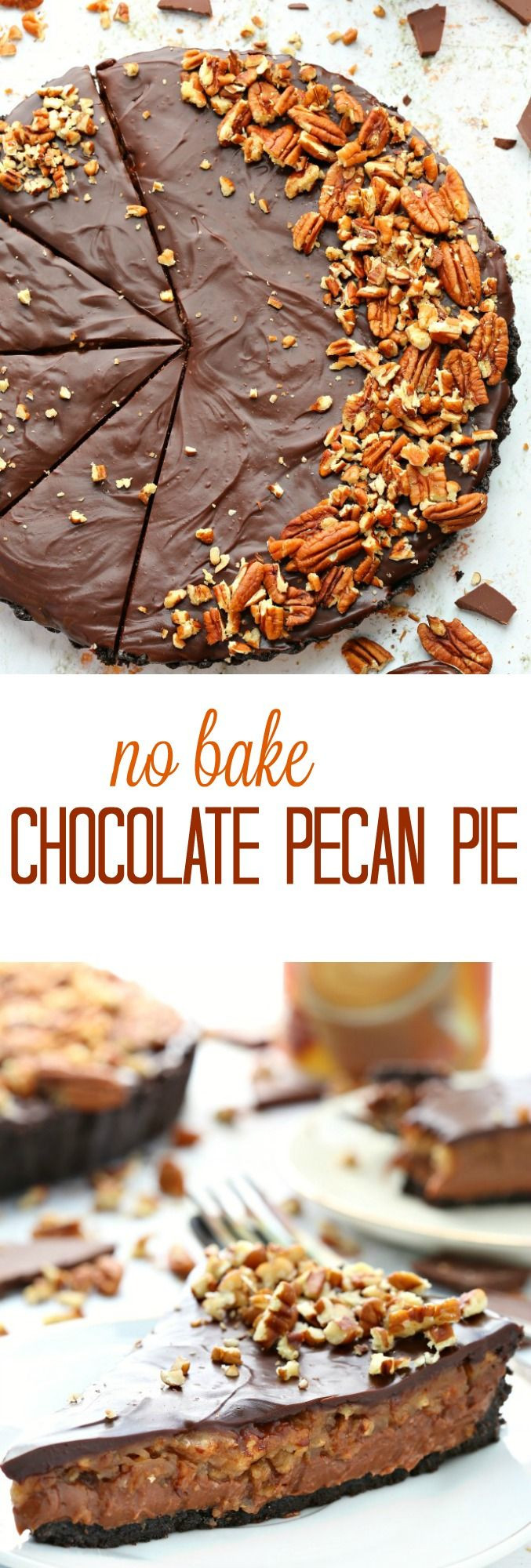 Thanksgiving Chocolate Pie
 No bake chocolate pecan pie Recipe
