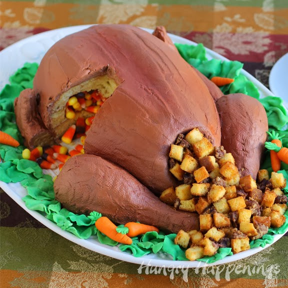 Thanksgiving Desserts For A Crowd
 Turkey Cake Candy Filled Thanksgiving Dessert Fit for A