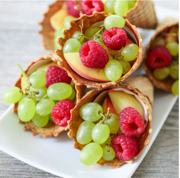 Thanksgiving Desserts For Kids
 Fruit Cornucopias