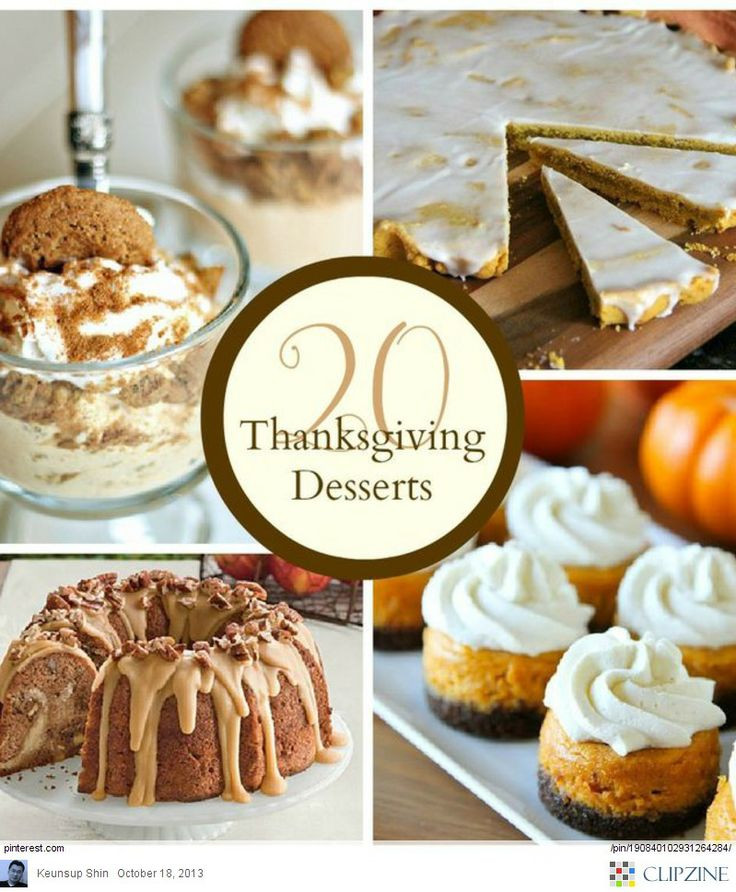 Thanksgiving Desserts Pinterest
 Thanksgiving desserts Ideas Thanksgiving