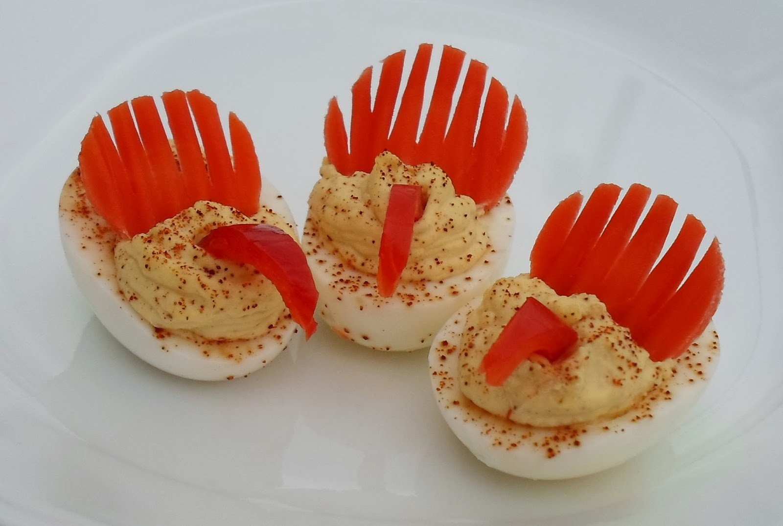 Thanksgiving Deviled Eggs Decorations
 Happier Than A Pig In Mud My Attempt At Deviled Egg