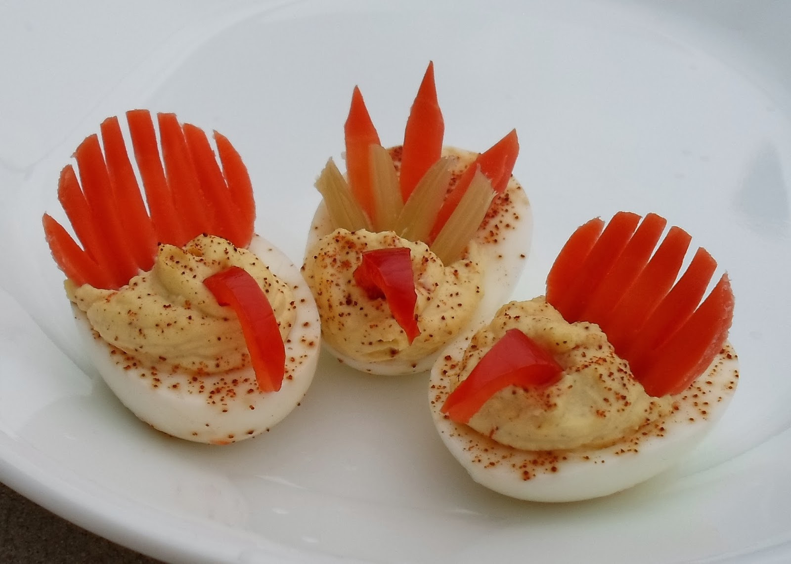 Thanksgiving Deviled Eggs Decorations
 Happier Than A Pig In Mud My Attempt At Deviled Egg
