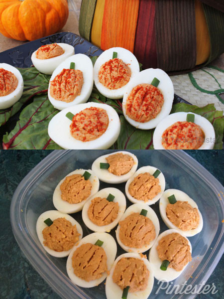 Thanksgiving Deviled Eggs Recipe
 Pumpkin Deviled Eggs