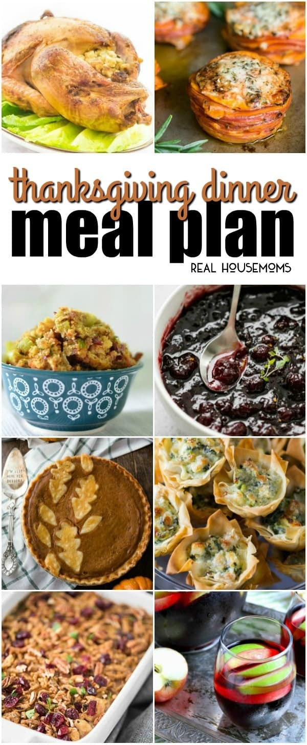 Thanksgiving Dinner Ideas Without Turkey
 Thanksgiving Dinner Meal Plan ⋆ Real Housemoms