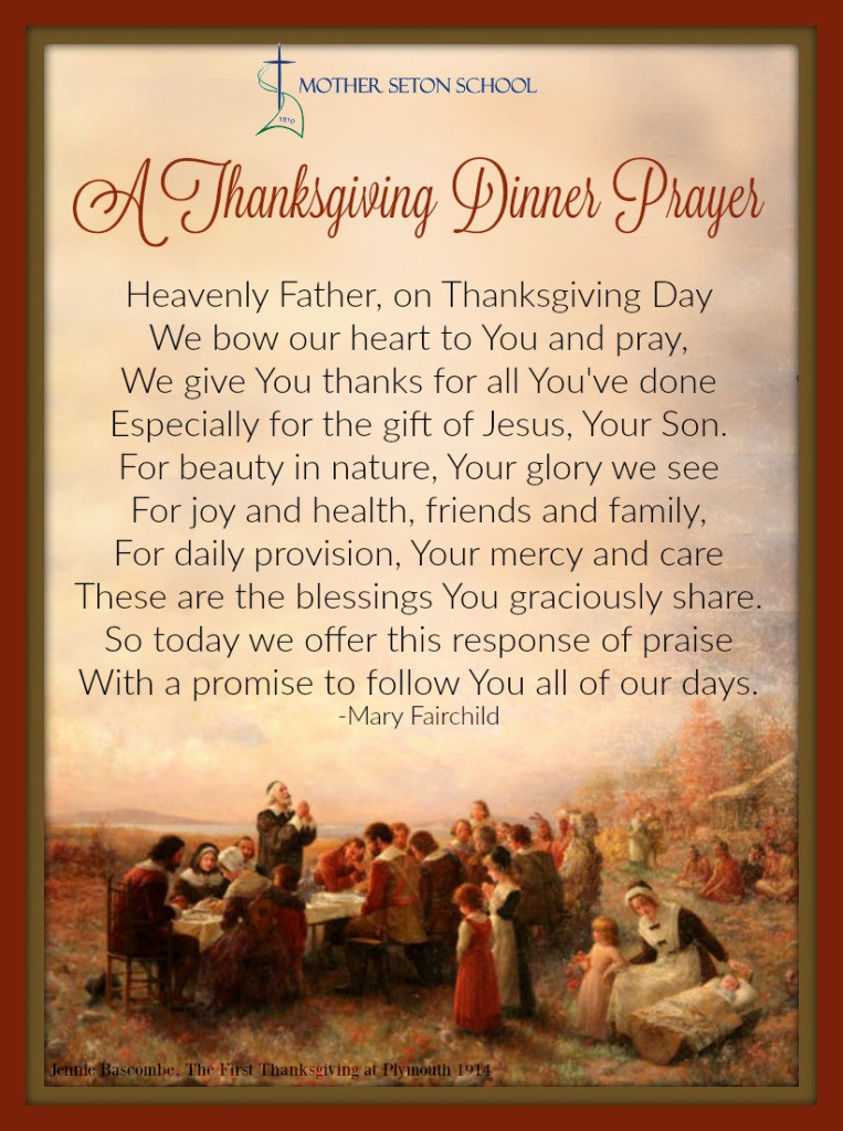 Thanksgiving Dinner Prayer
 Prayers and Reflections