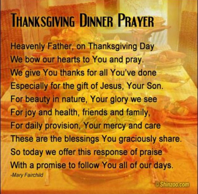 Thanksgiving Dinner Prayer
 17 Best ideas about Dinner Prayer on Pinterest