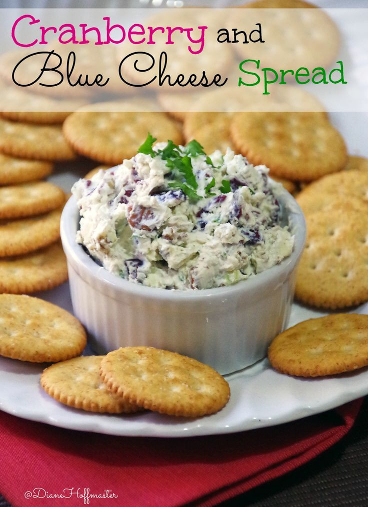 Thanksgiving Dips And Spreads
 Cranberry and Blue Cheese Spread Recipe