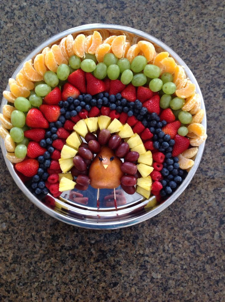 Thanksgiving Fruit Turkey
 Turkey and Fruit on Pinterest