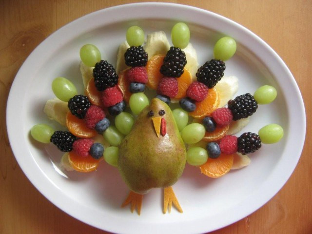 Thanksgiving Fruit Turkey
 Gobble Up These Thanksgiving Treats