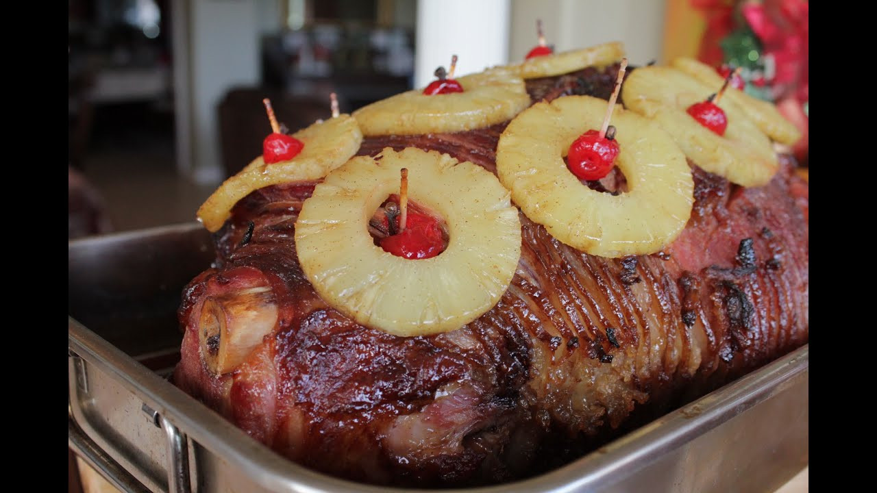 Thanksgiving Ham Recipes With Pineapple
 Christmas Honey Baked Ham with Pineapple A Retro Recipe