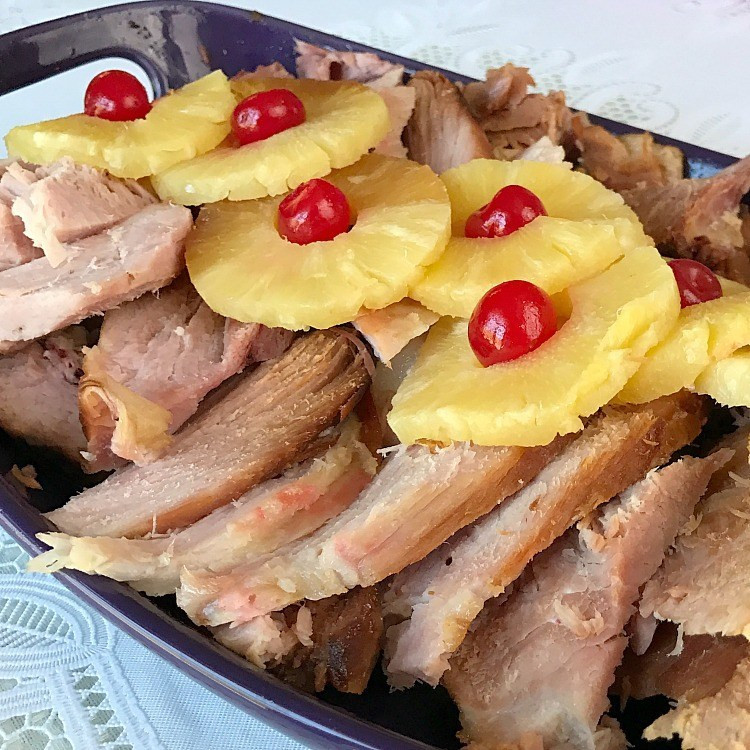 Thanksgiving Ham Recipes With Pineapple
 Crockpot Brown Sugar & Pineapple Glazed Ham