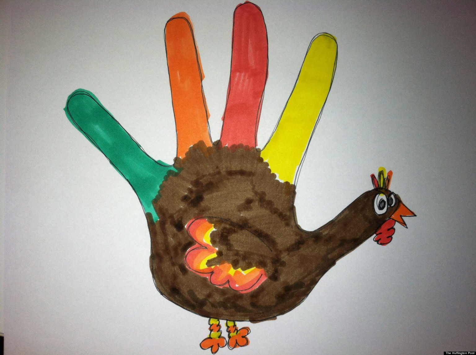 Thanksgiving Hand Turkey
 Hand Turkey Drawings Celebrate Thanksgiving By Sending Us