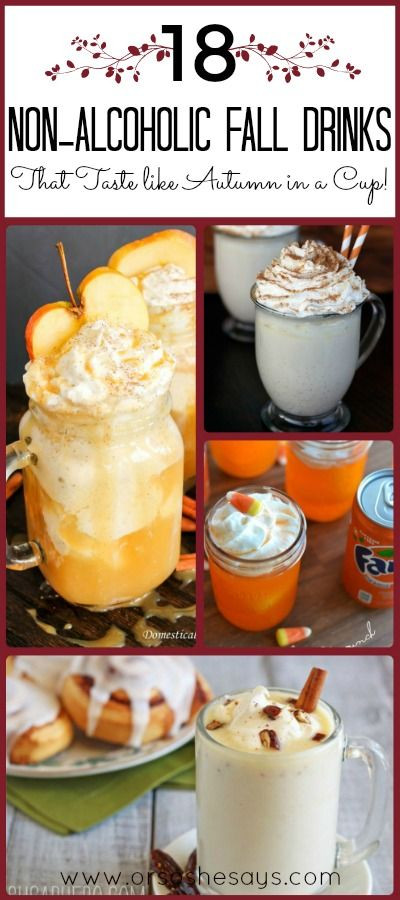 Thanksgiving Non Alcoholic Drinks
 18 Non Alcoholic Drinks That Taste like Autumn in a Cup