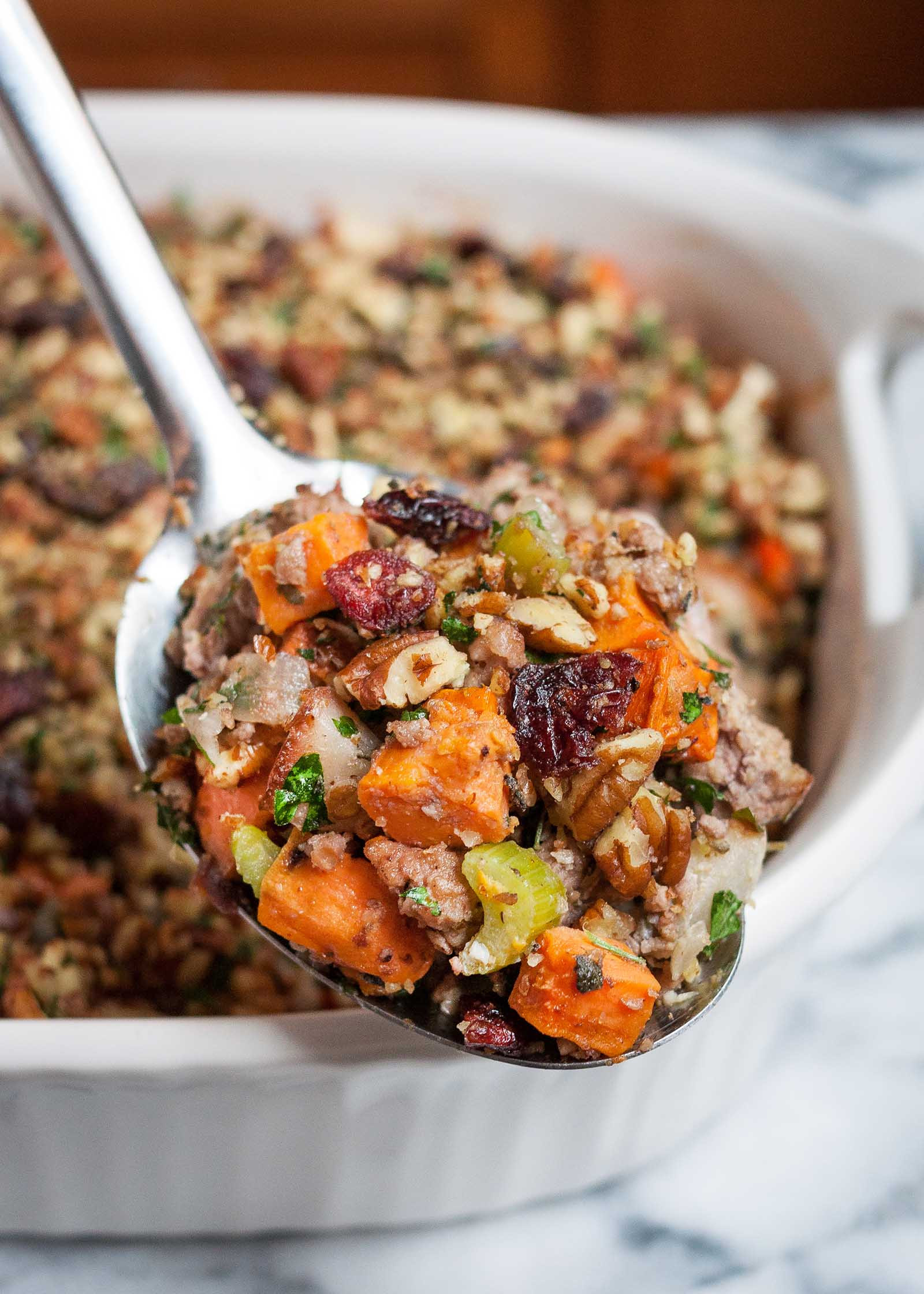 Thanksgiving Potatoes Recipe
 Sweet Potato & Pork Thanksgiving Stuffing Paleo Gluten