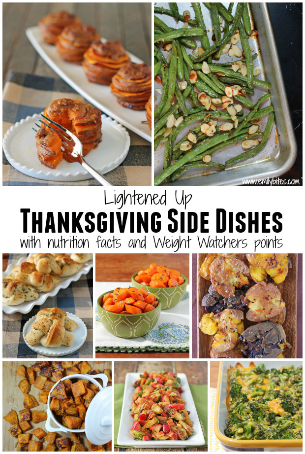 Thanksgiving Potluck Side Dishes
 Lightened Up Thanksgiving Recipes Roundup Emily Bites