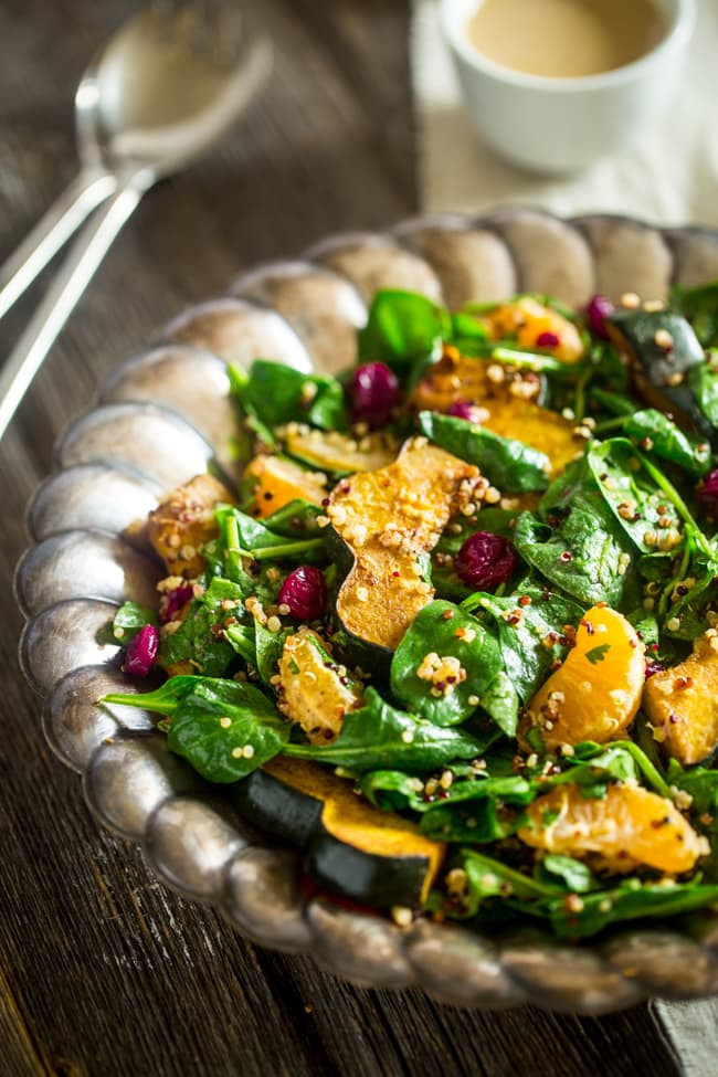 Thanksgiving Quinoa Salad
 Roasted Acorn Squash Quinoa Salad