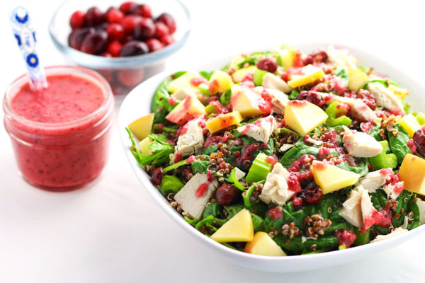 Thanksgiving Quinoa Salad
 Leftover Turkey Quinoa Salad with Cranberry Vinaigrette