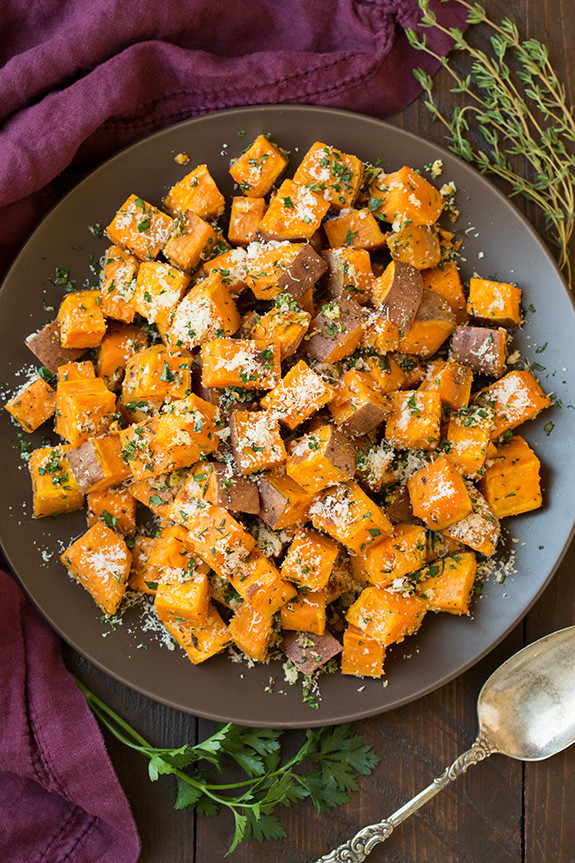 Thanksgiving Roasted Sweet Potatoes
 20 Easy Thanksgiving Side Dishes Best Recipes for