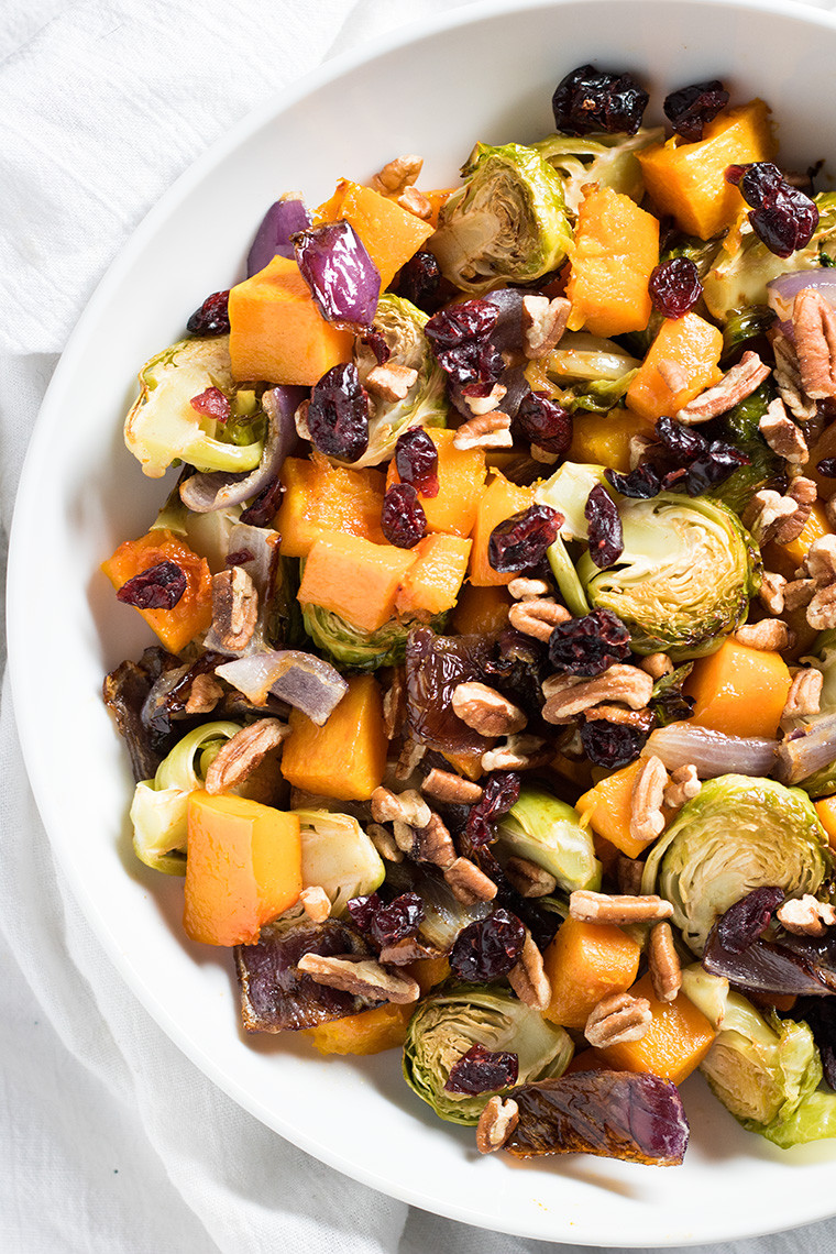 Thanksgiving Roasted Vegetable Side Dishes
 Cranberry Pecan Roasted Ve ables