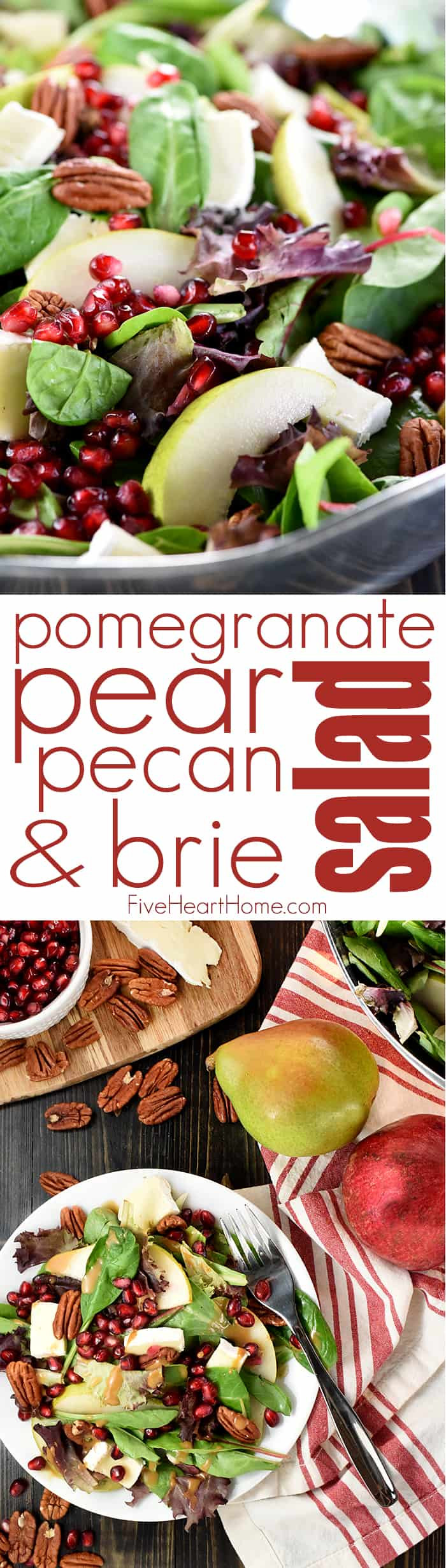 Thanksgiving Salads Pinterest
 Thanksgiving Salad with Pomegranate Pears Pecans