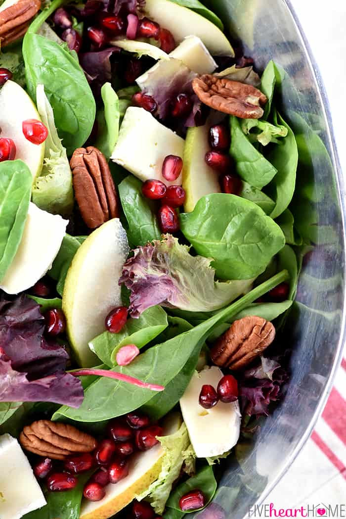 Thanksgiving Salads Pinterest
 Thanksgiving Salad with Pomegranate Pears Pecans